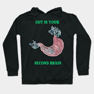 Gut is your second brain - healty food T-shirt Hoodie